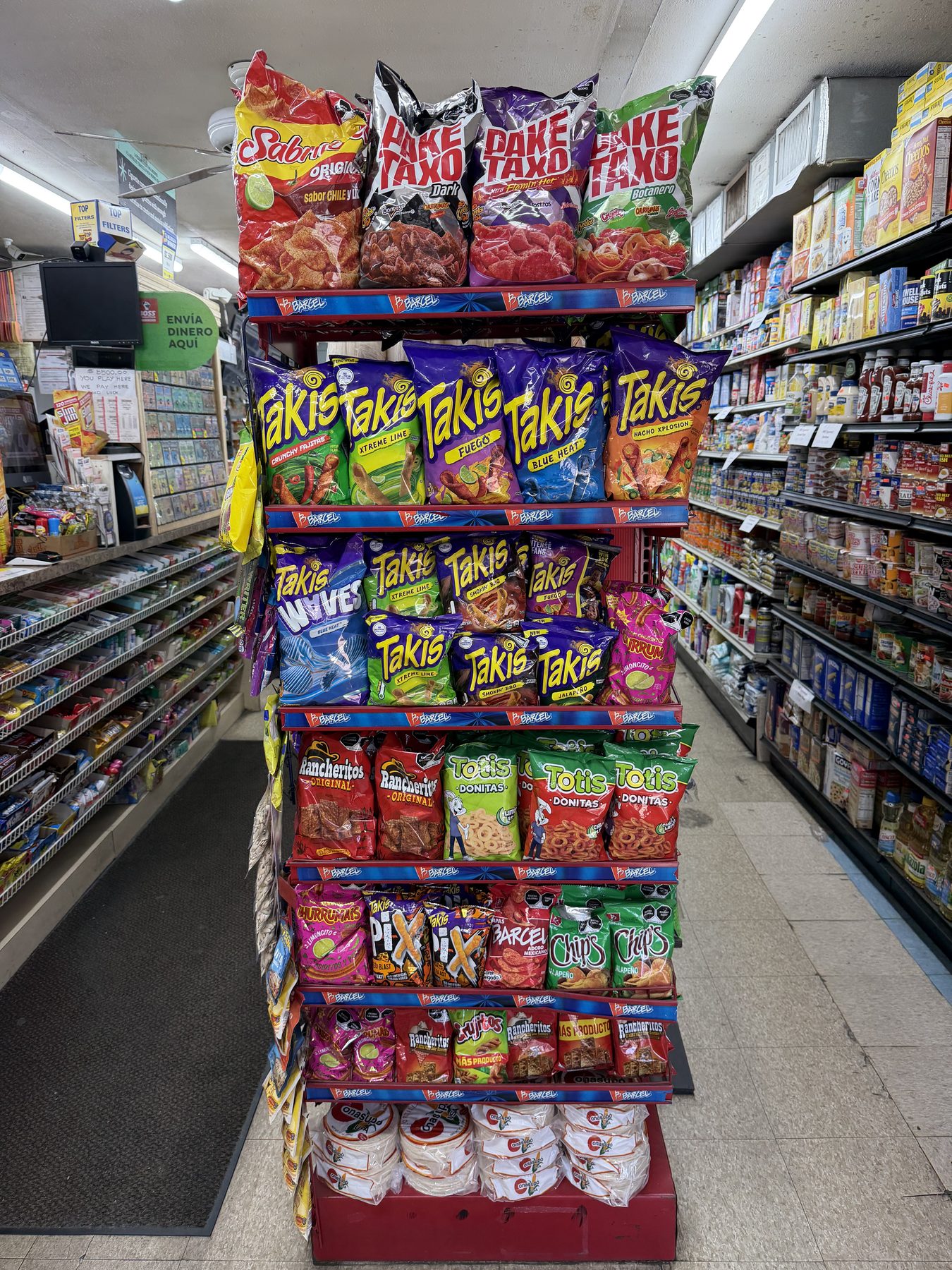 Chips display inside Railroad Quickstop